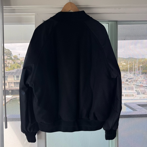 Dolce & Gabbana NEW Black Men's Bomber varsity Jacket with Contrast Logo - Picture 3 of 5